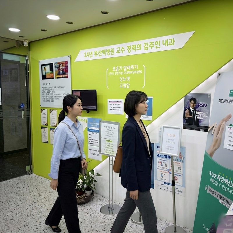 Kim Joo-in Internal Medicine Clinic lobby — Seomyeon, Busan