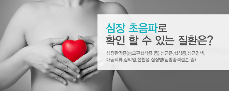 심장 초음파로 확인 할 수 있는 질환은?